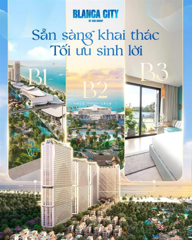 Bán căn hộ 1 phòng ngủ, dự án blanca city view hiếm đặc biệt trực diện công viên sun world