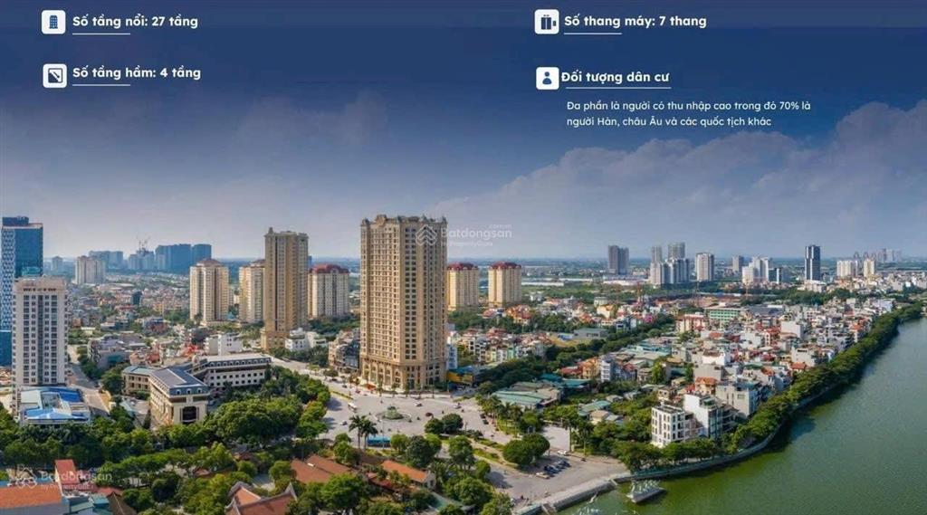 Bán căn hộ siêu phẩm diện tích 148m2 tk 3 phòng ngủ, 3 vệ sinh full nội thất tòa nhà dorado tây hồ