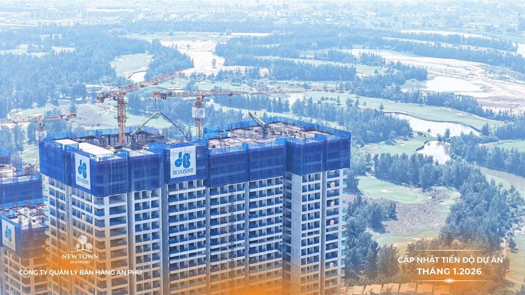 Hàng ngoại giao giá tốt dự án tổ hợp căn hộ mặt biển sở hữu lâu dài newtown diamond