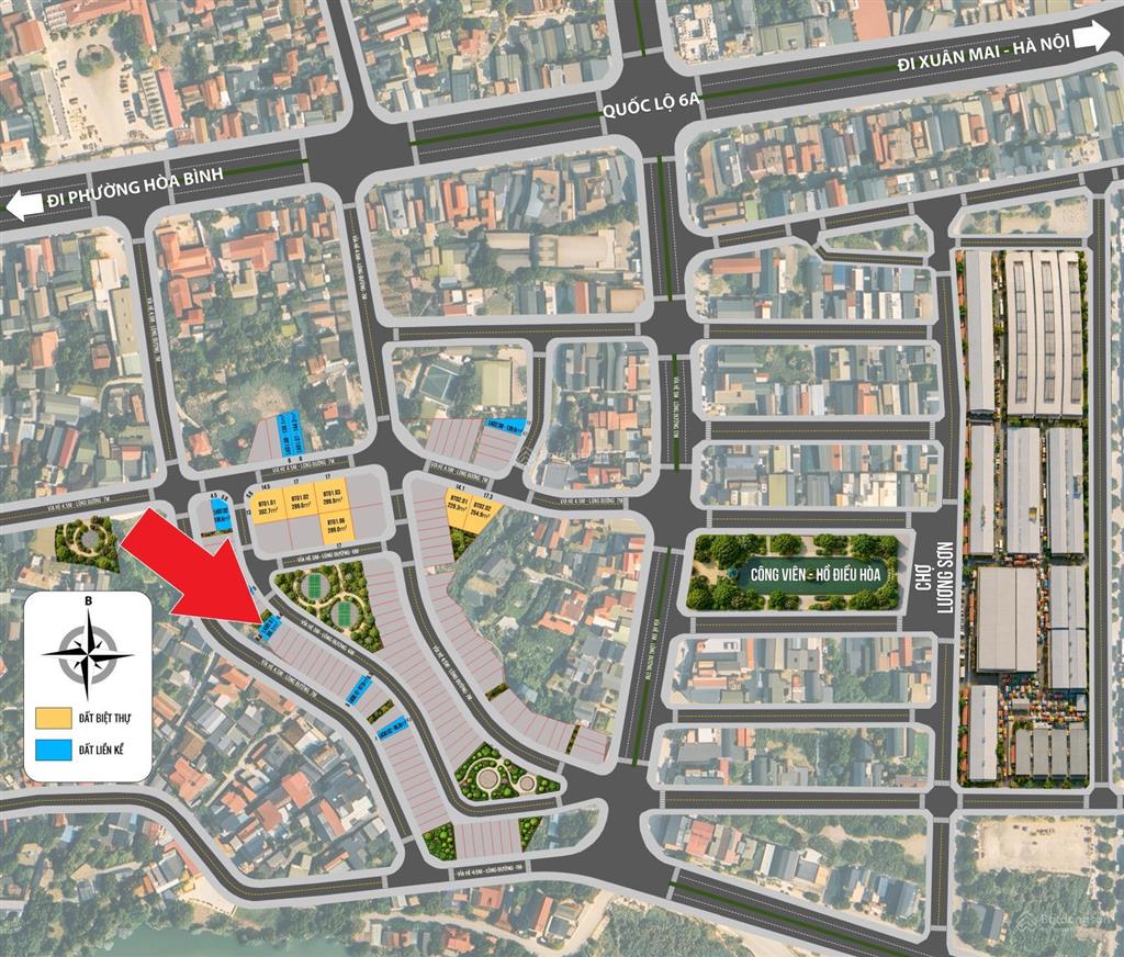 Bán đất liền kề 86,1m cạnh khe thoáng  nở hậu  sổ đỏ lâu dài tại lương sơn