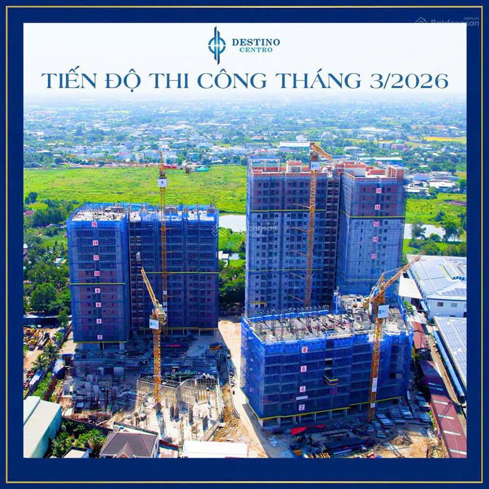 Căn hộ 2pn1wc  1,715tỷ  destino centro ql1a  mua trực tiếp pkd chủ đầu tư  nhận voucher 45tr