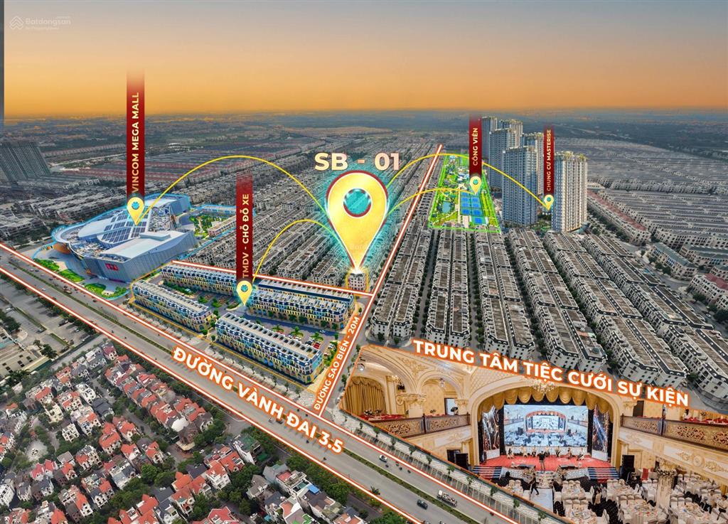 Vinhomes ocean park 2  shophouse góc 2 mặt tiền sát vincom mega mall và đường vành đai 3.5