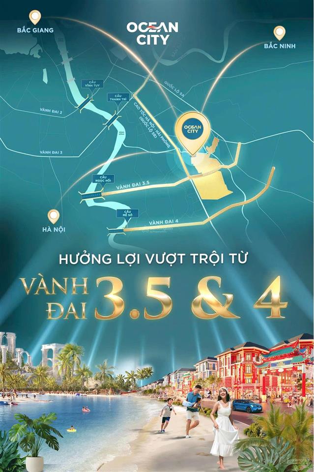 Vinhomes ocean park 2  shophouse góc 2 mặt tiền sát vincom mega mall và đường vành đai 3.5