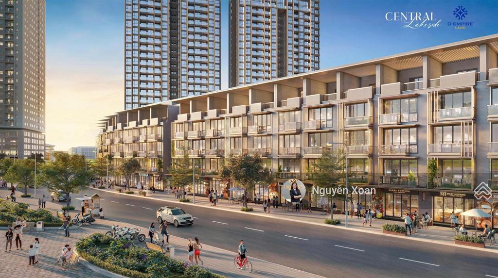 Bán shophouse central lakeside tố hữu  80m  5 tầng 1 tum  giá 30 tỷ  3 mặt hồ