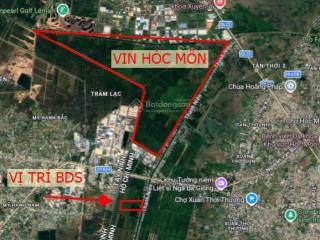 11,4 triệu/m2  đất ven sông 1.055m ngang 15m  sát vin hóc môn & ga metro an hạ