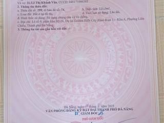 Cần bán lô 8b2/26 khu golden hills,  0905 771 ***