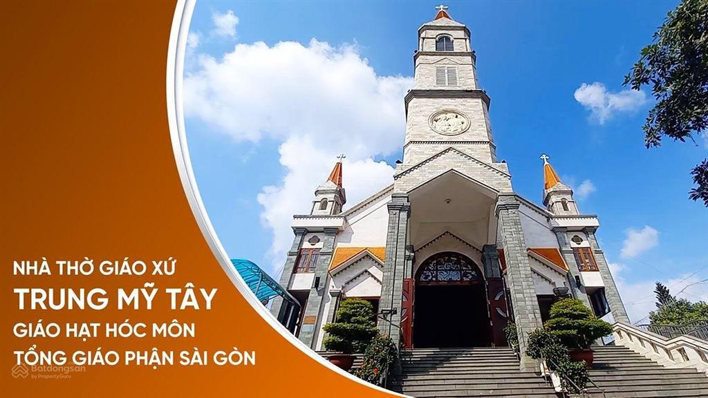 Nhà mặt tiền  nhà thờ trung mỹ tây  trung chánh  hóc môn