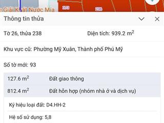 Bán đất nền mặt tiền quốc lộ 51 phú mỹ  bà rịa vũng tàu