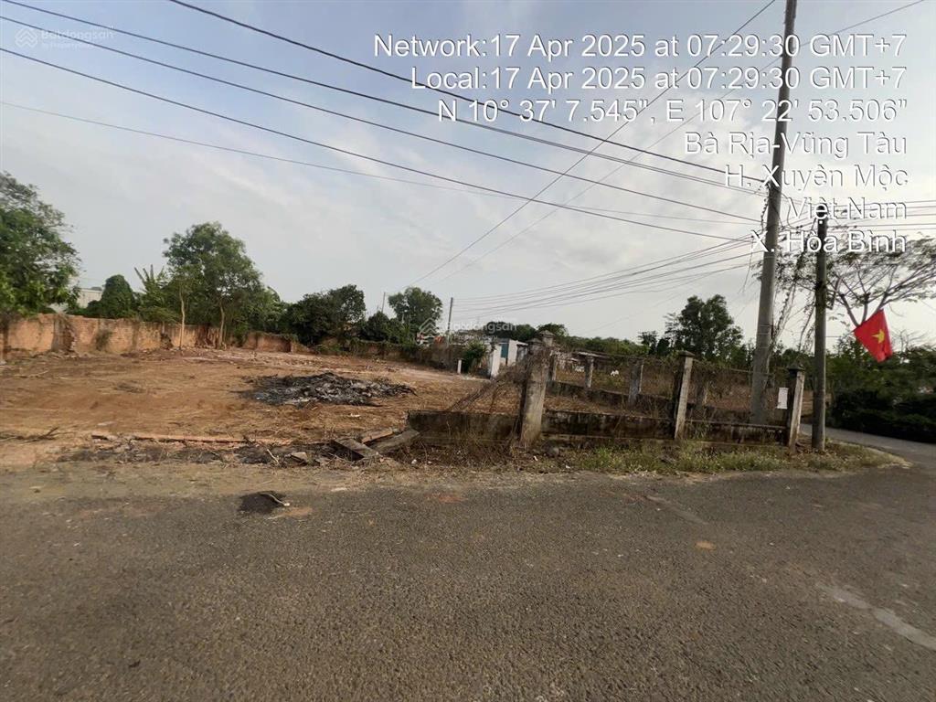 Cơ hội sở hữu lô đất 2 mặt tiền vị trí đẹp tại xã hòa bình, huyện xuyên mộc, bà rịa vũng tàu