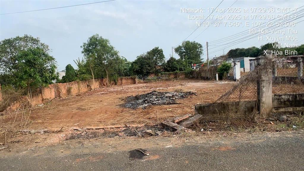 Cơ hội sở hữu lô đất 2 mặt tiền vị trí đẹp tại xã hòa bình, huyện xuyên mộc, bà rịa vũng tàu