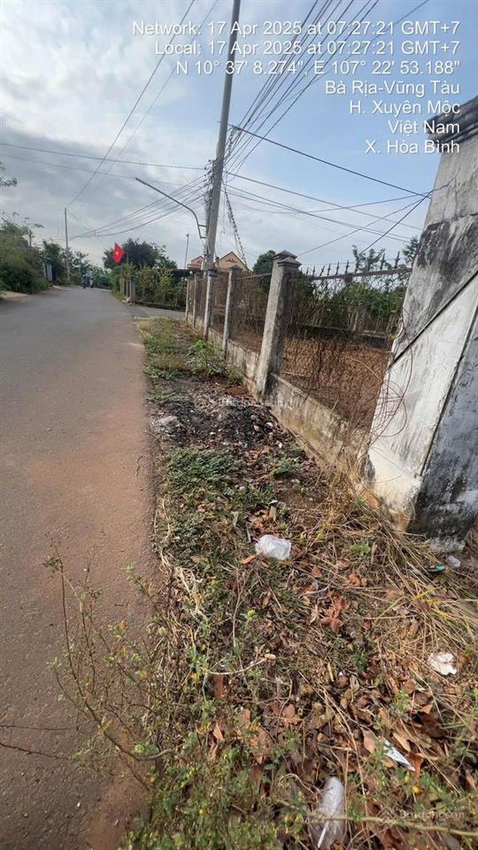 Cơ hội sở hữu lô đất 2 mặt tiền vị trí đẹp tại xã hòa bình, huyện xuyên mộc, bà rịa vũng tàu