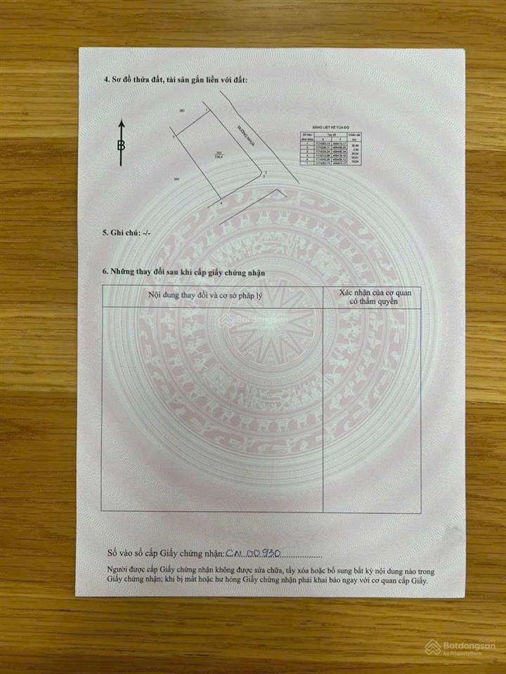 Cơ hội sở hữu lô đất 2 mặt tiền vị trí đẹp tại xã hòa bình, huyện xuyên mộc, bà rịa vũng tàu