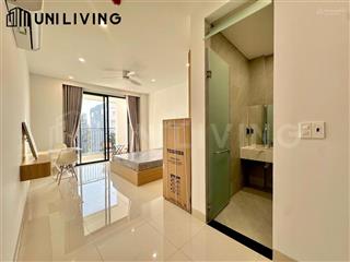 Căn hộ studio mới khai trương gần sala, cầu ba son  ban công  full nội thất