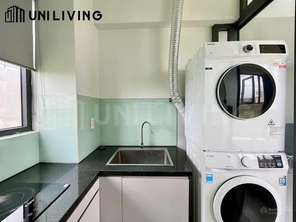 Cho thuê căn hộ 1pn  máy giặt sấy riêng  gần sala, trần não  có dọn phòng