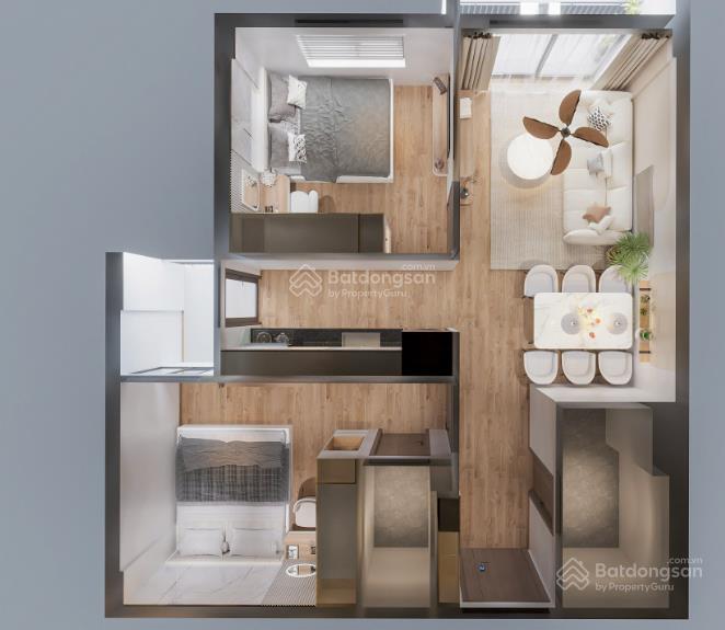 Chung cư tại solrise nhơn phú, 840 triệu vnd, 58 m2, 2pn, 2wc, hướng đông nam