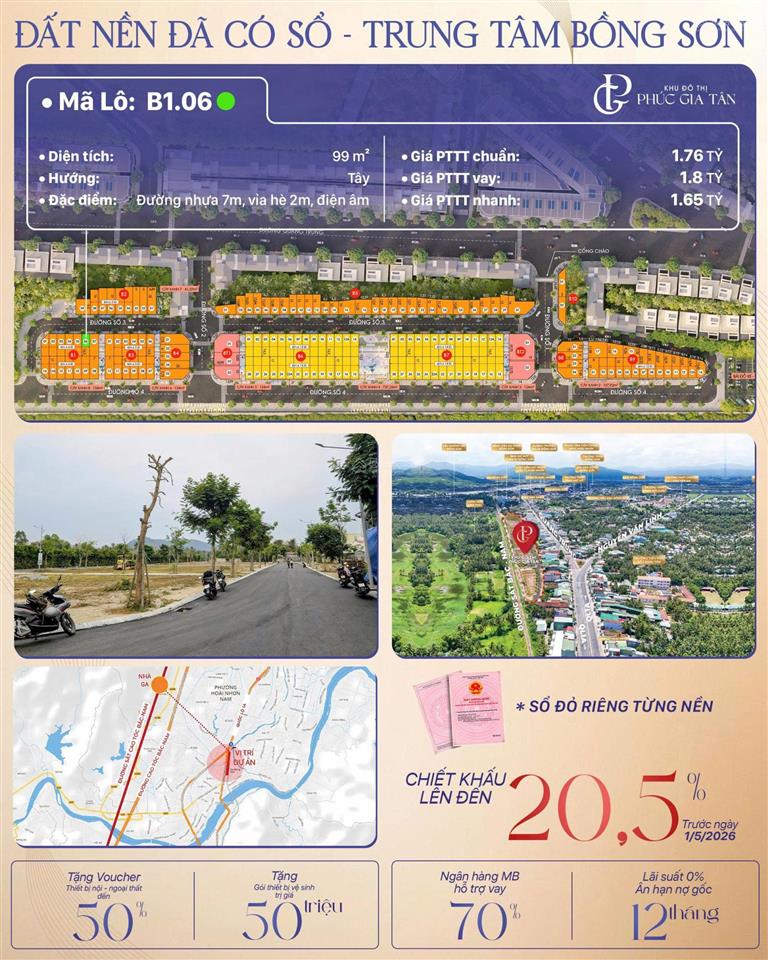 Đất nền phúc gia tân  hoài nhơn  gia lai