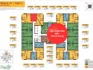 Căn studio  view biển  fours tower