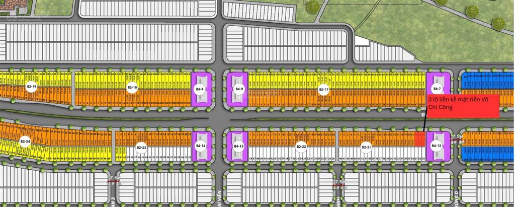 Suất ngoại giao duy nhất  03 lô liển kề mặt tiền võ chí công  kẹp vệt cây xanh