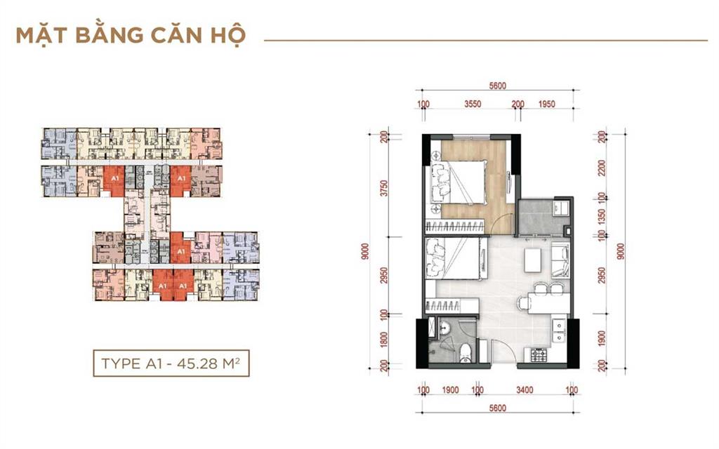 Bán căn hộ 1pn chính chủ tại dự án khải hoàn prime, 46m2 giá tốt cho khách có thiện chí