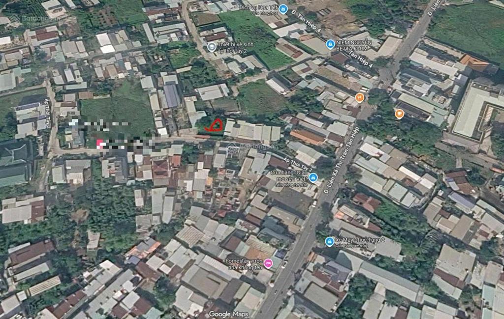 Bán đất hẻm xe hơi đường ấp thới tây 2, hóc môn 192.5m2