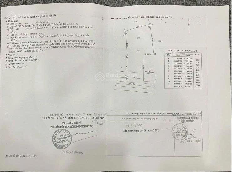 Bán đất đẹp tại an nhơn tây, 38,53 tỷ, 1540.9m2, view cực chất