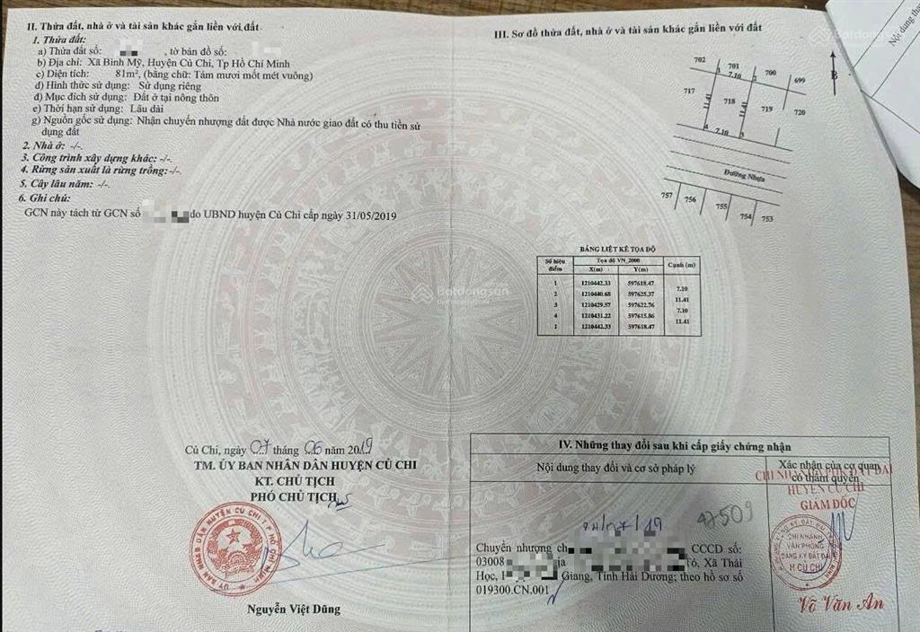 81m2 thổ cư giá 2.9 tỷ tại đường hà duy phiên xã bình mỹ huyện củ chi tp. hồ chí minh