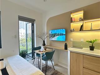 Studio full nội thất  phòng ban công mặt trước thoáng mát  liền kề đảo kim cương  quận 2