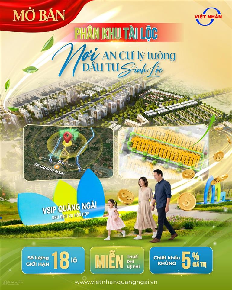 Vì sao nên mua bất động sản dòng tiền tại khu dịch vụ hỗn hợp vsip quảng ngãi
