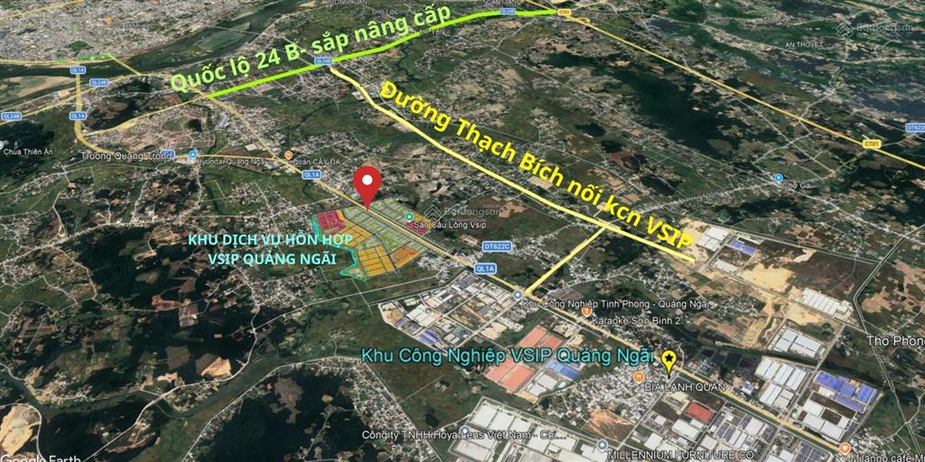 05 công trình giao thông giúp nhà đầu tư yên tâm mua đất tại khu dịch vụ hỗn hợp vsip quảng ngãi.