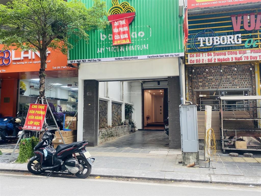 Cho thuê nhà mặt phố 2 tầng 120m2 khu phố văn phòng duy tân