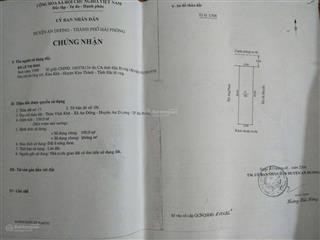 Mặt đường máng nước vị trí đẹp nhất, đối diện cổng hoàng huy. có nhà 1 tầng trên đất cho thuê được