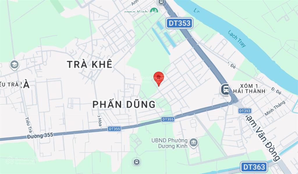 Chuyển nhượng 180m2 đất nền anh dũng 7  dương kinh (hưng đạo). nằm trên tuyến đường 25m
