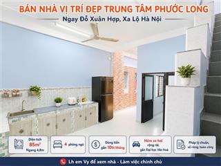 Bán nhà giá rẻ trung tâm phước long, gần đỗ xuân hợp, xa lộ hà nội. hẻm xe hơi. sổ riêng, vuông đep