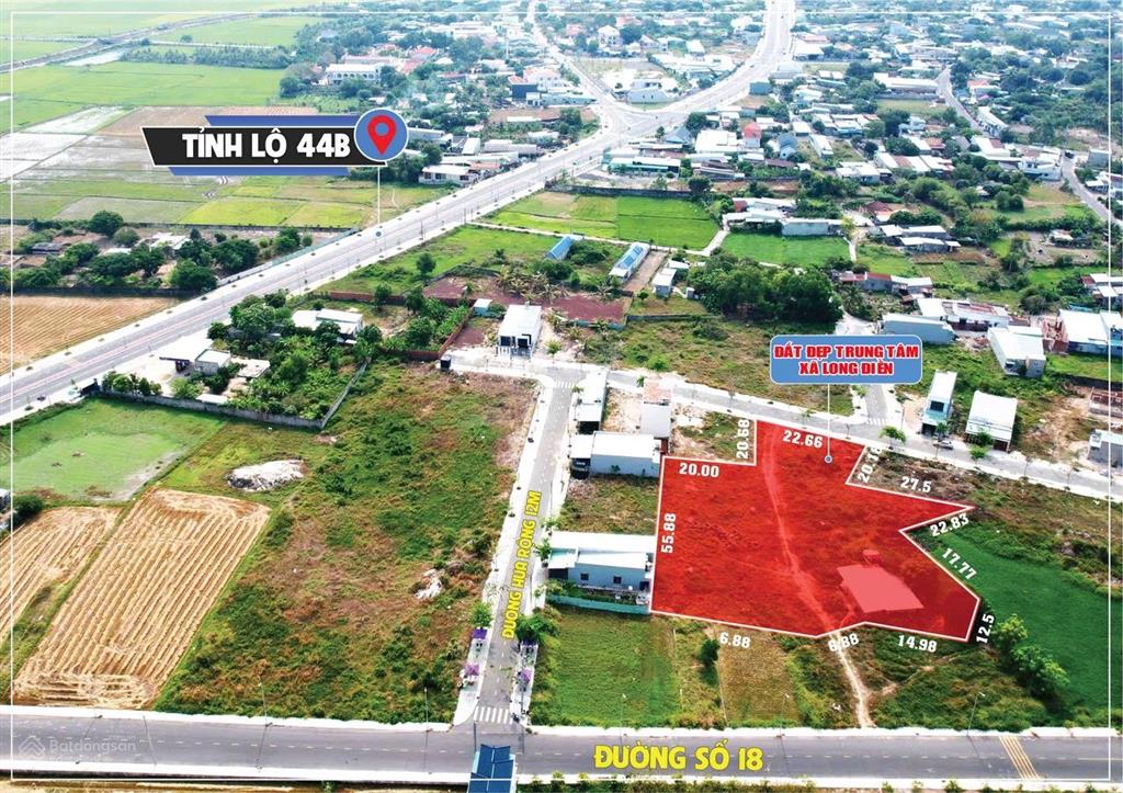 Bán đất dt 2959m2 có 111m2 thổ cư, mặt tiền đường nhựa. gần vòng xoay tl44b tam phước long điền