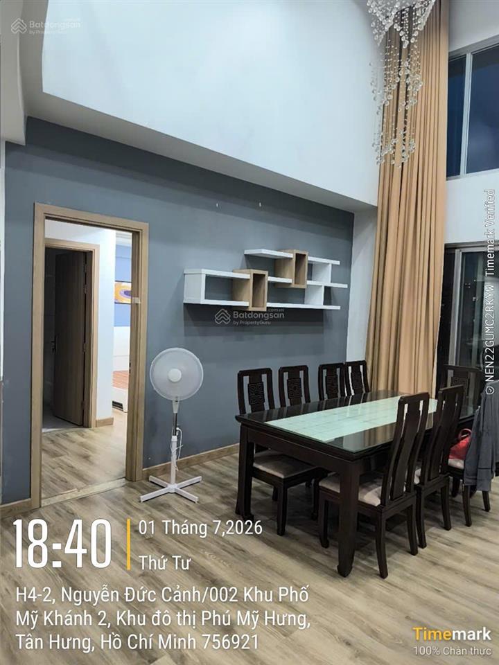 Cho thuê duplex mỹ khánh 2 chỉ 40 triệu/tháng, 198m², 3pn, full nội thất