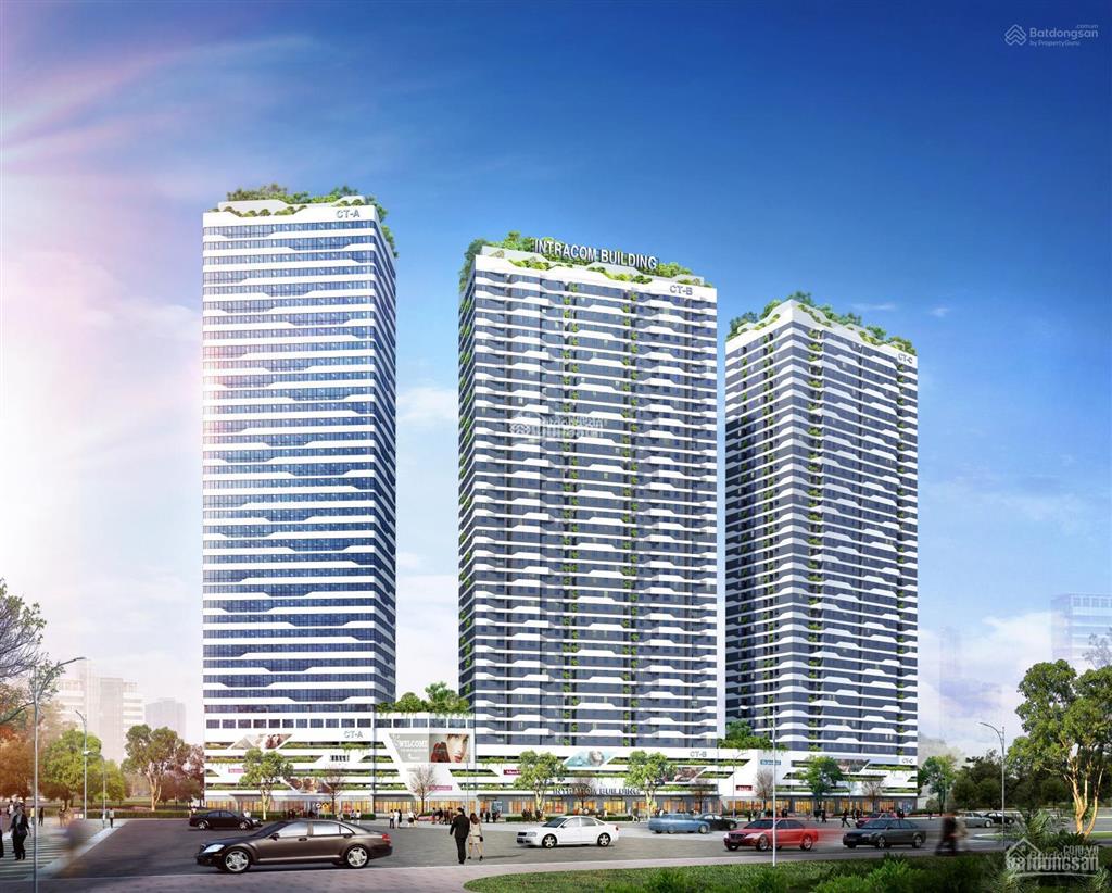Chính chủ bán căn hộ intracom riverside trục đẹp nhất, 2 ngủ, 2wc, 2 lôgia, full nội thất