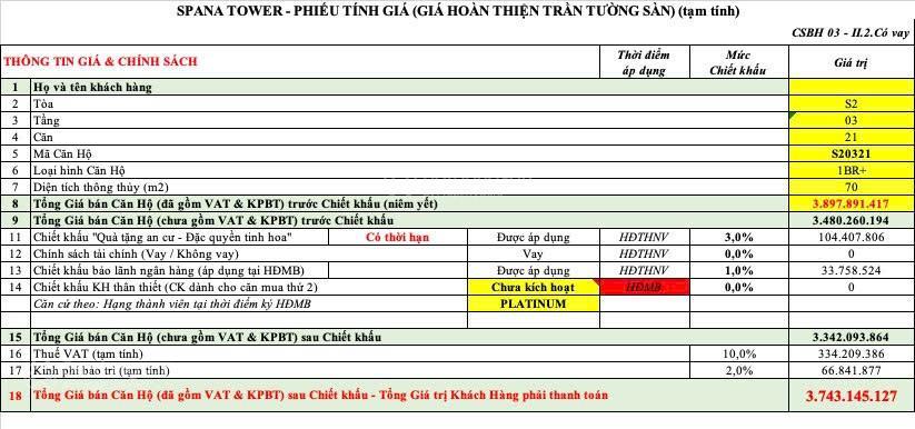 Chỉ từ 3,27 tỷ sở hữu căn 1pn + chưa qua đầu tư, có sân vườn tại spana tower đà nẵng