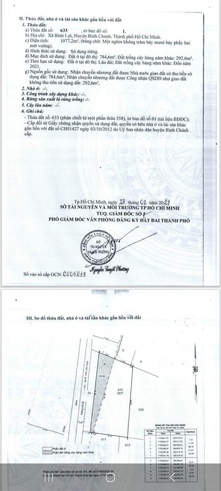 Bán đất siêu hot tại bình lợi, 89 tỷ, 3282m2, pháp lý đầy đủ