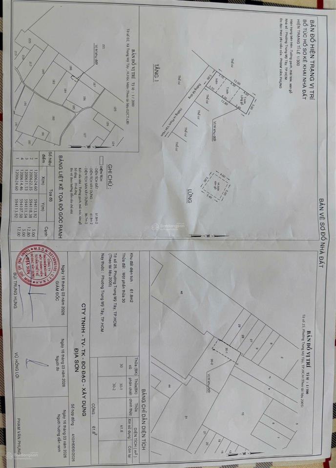 Chỉ 2.1 tỷ. nhà vi bằng dt 5x13 cách 20m ra hẻm xe hơi tránh  2 tầng phường trung mỹ tây quận 12