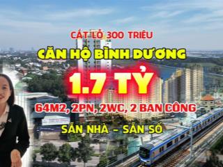 Bán căn hộ chung cư minh quốc plaza phường bình dương 64m2, 2pn, 2wc, 2 ban công  sẵn sổ