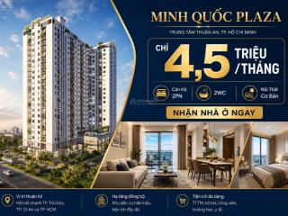 Cho thuê căn hộ tại phường bình dương 4,5 triệu căn hộ 2pn, 2wc  nội thất cơ bản