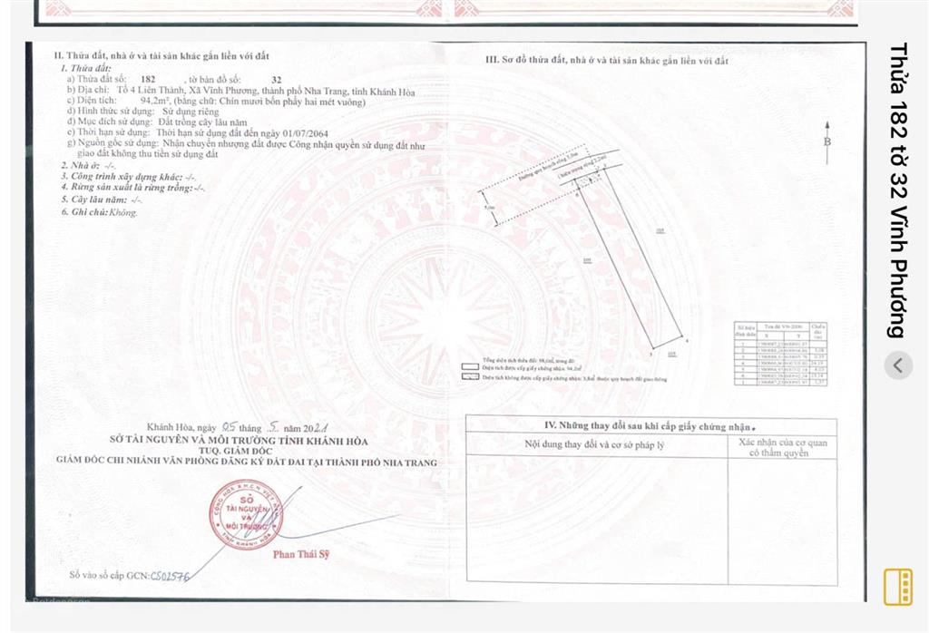 Giảm giá chốt nhanh đất vĩnh phương, bắc nha trang | chỉ còn 1,1 tỷ!