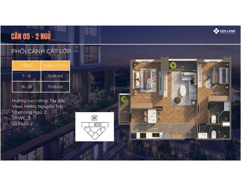 2 ngủ view sông thì mát  giá dự kiến thì chưa mát đâu