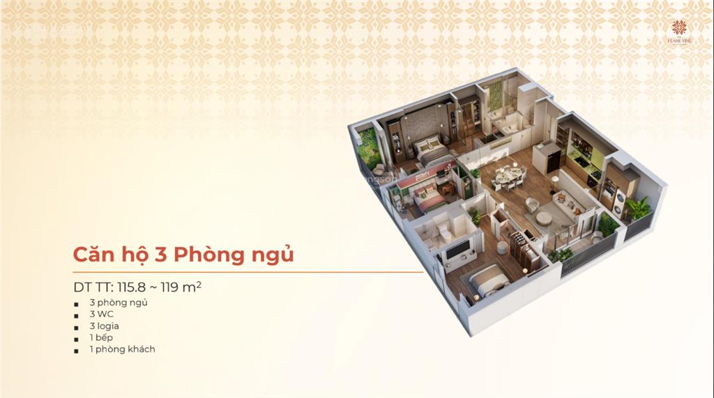 Giá trị như "penhouse trên không"  căn góc 3pn đông nam