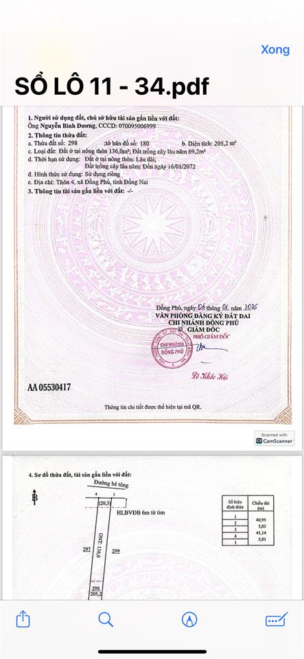 Bán đất, thổ cư sổ sẵn gần kcn tân lập, đồng phú, đồng nai. giá đầu tư 320tr