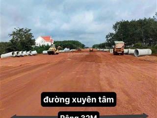 Chủ bán lô đất, mặt tiền đường xuyên tâm 32m, thổ cư sổ sẵn.