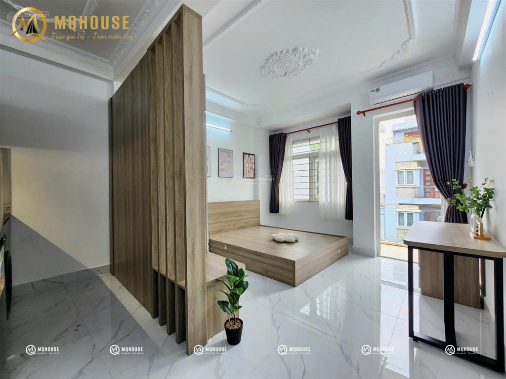 Căn hộ ban công cao cấp full nội thấtmáy giặt riêngngay hoà bìnhdh văn hiến hồng bàng