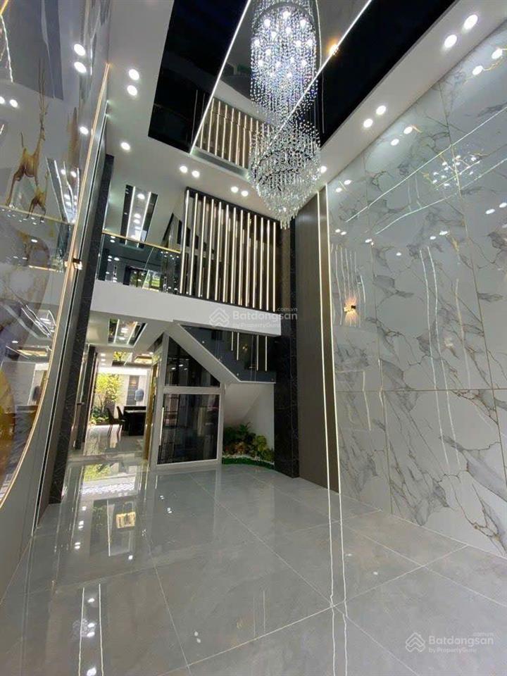 Nhà 5 tầng tặng full nội thất đường trần thị cờ, phường thới an, q12, dt 75m2 (4mx19m) có thang máy