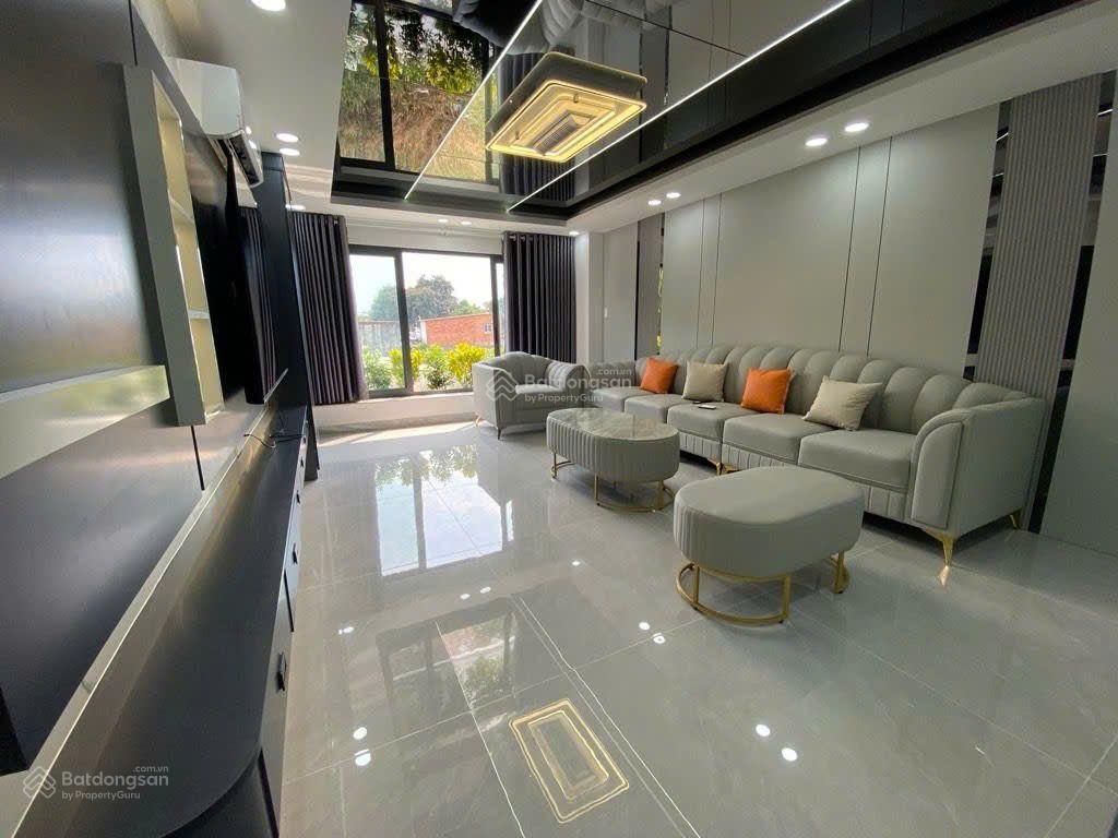 Nhà 5 tầng tặng full nội thất đường trần thị cờ, phường thới an, q12, dt 75m2 (4mx19m) có thang máy