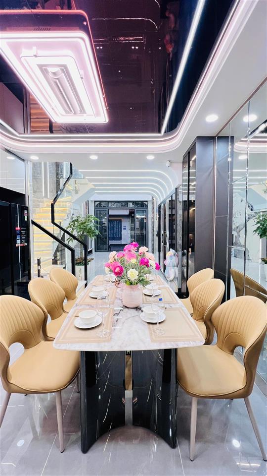 Nhà phố lửng 3 lầu  60m2  thiết kế sang trọng hiện đại full nội thất  hẻm 7m khu phân lô tx24